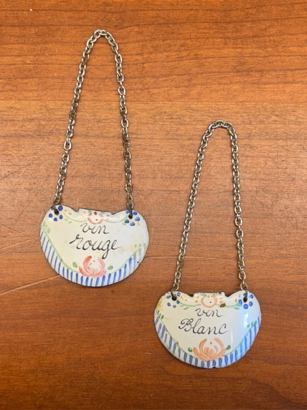 19th Century French Decanter Bottle Labels